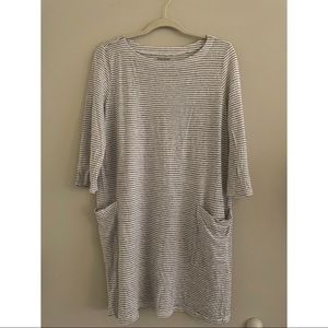 Eileen Fisher Linen Striped Tunic w/Pockets
